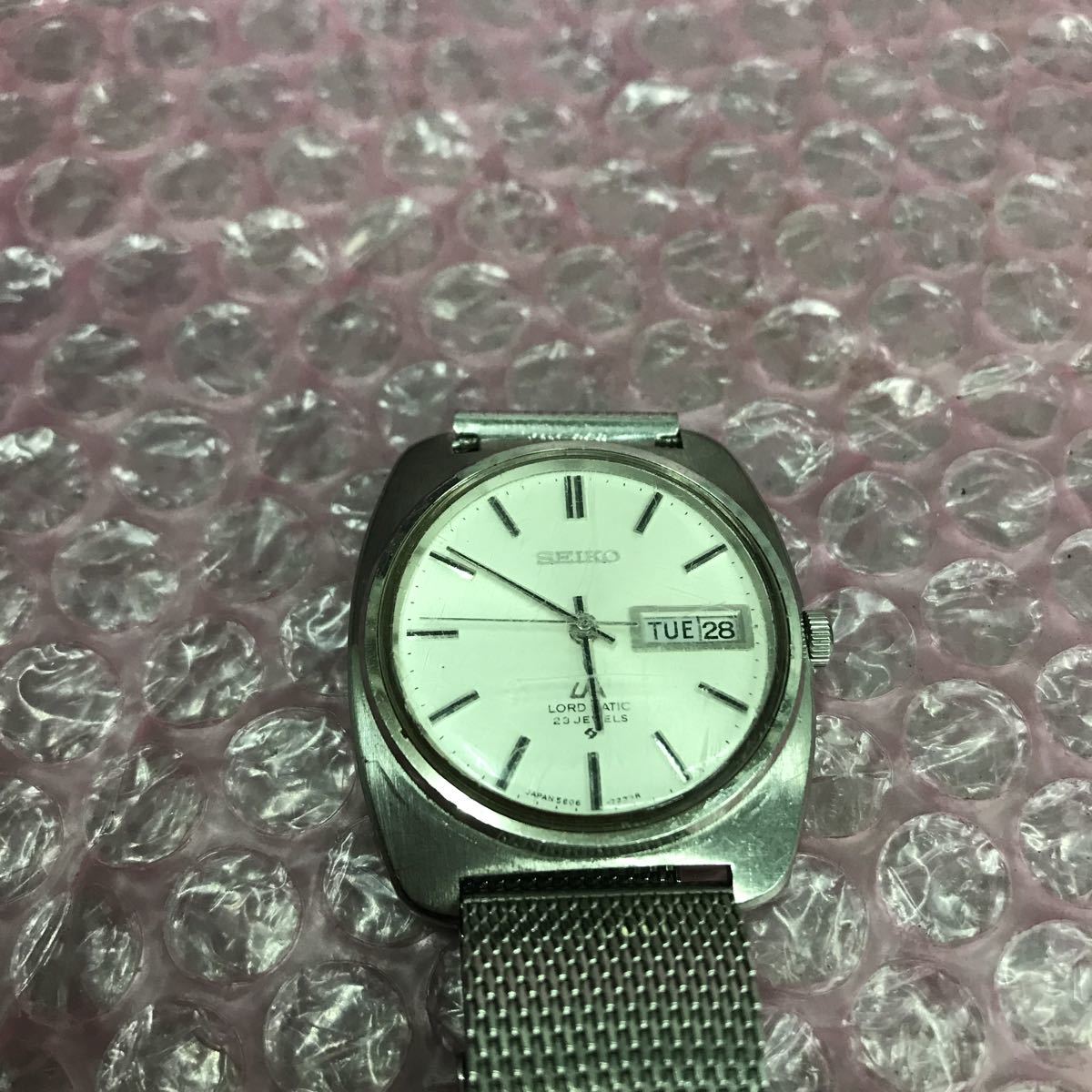 SEIKO セイコー 5606-7130 ロードマチック/LM デイデイト ホワイト系