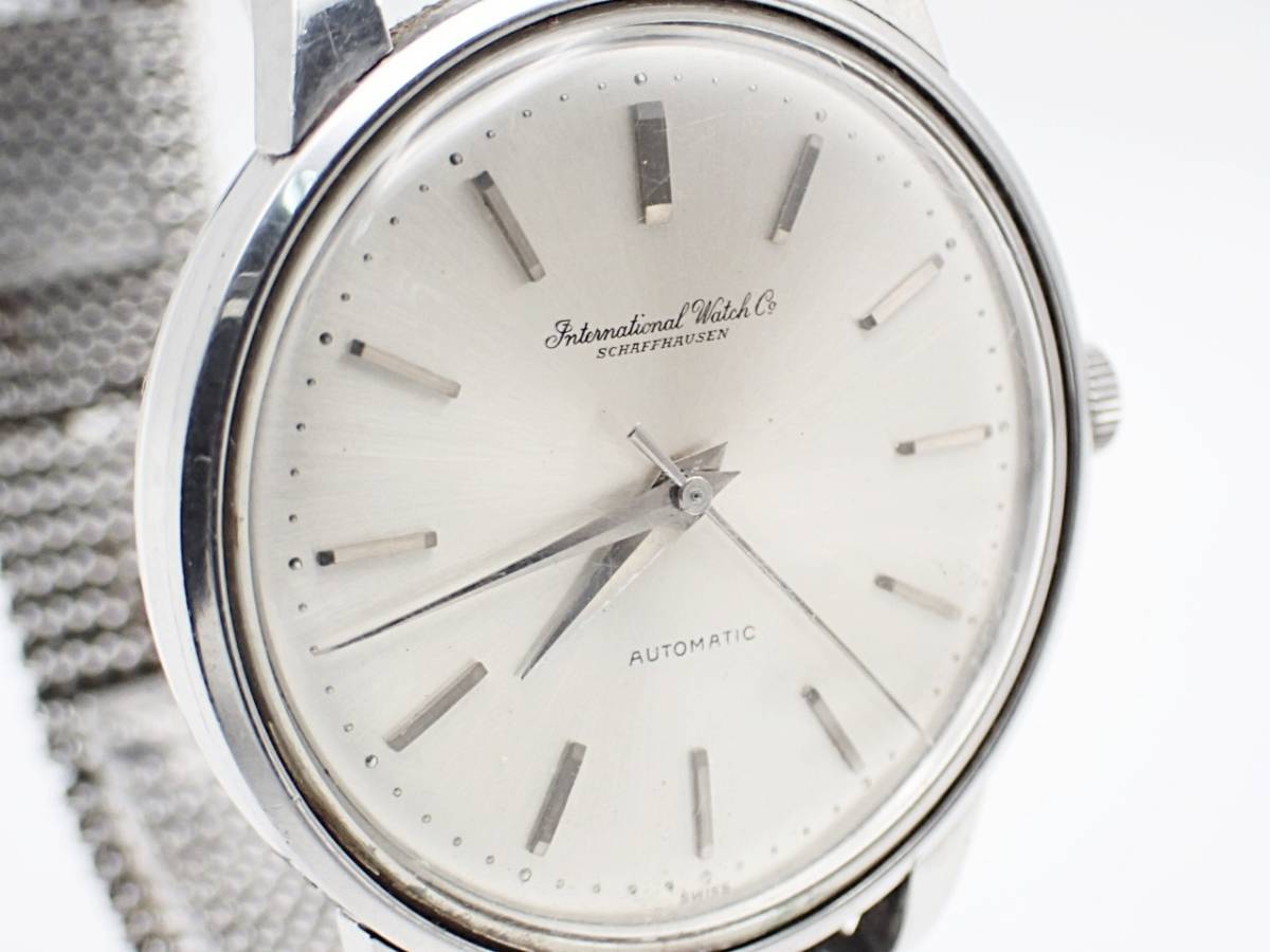 1円 IWC AT/自動巻 デイト ラウンド シルバー文字盤 メンズ腕時計 