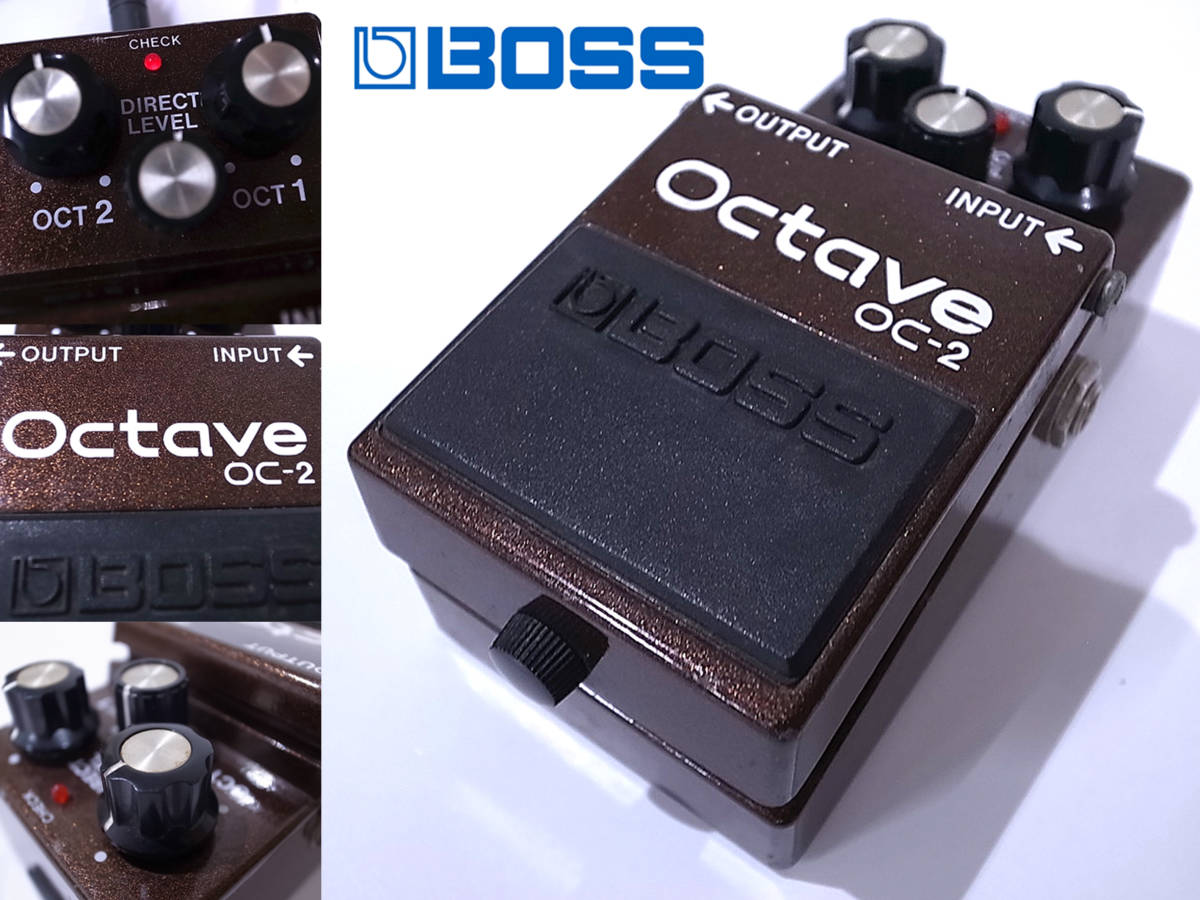 [中古美品]名機 BOSS OC-2 Octave Octaver オクターバー Compact Effects コンパクト エフェクター/1オクターブ下、2オクターブ下アナログ