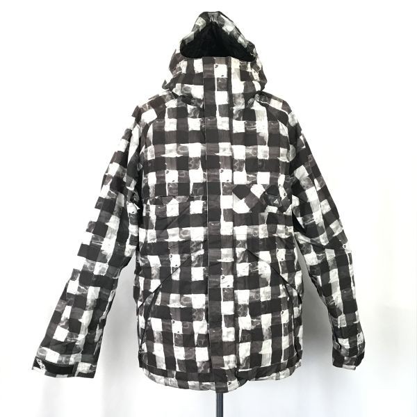 4340 バートン スノボウェア ジャケット チェック柄 ポーチ付き ダッフル風 4340 バートン スノボウェア ジャケット チェック柄 ポーチ付き