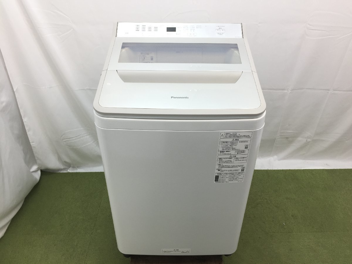 2021年製 美品 Panasonic パナソニック FAシリーズ 全自動洗濯機 NA-FA80H9 上開き 縦型 洗濯8.0kg インバーター搭載 自動おそうじ d12146S