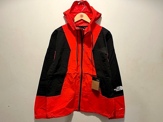 新品 正規品 USA限定 日本未発売 The North Face ノースフェイス ビックロゴ ナイロンジャケット ナイロンパーカー RED US-L