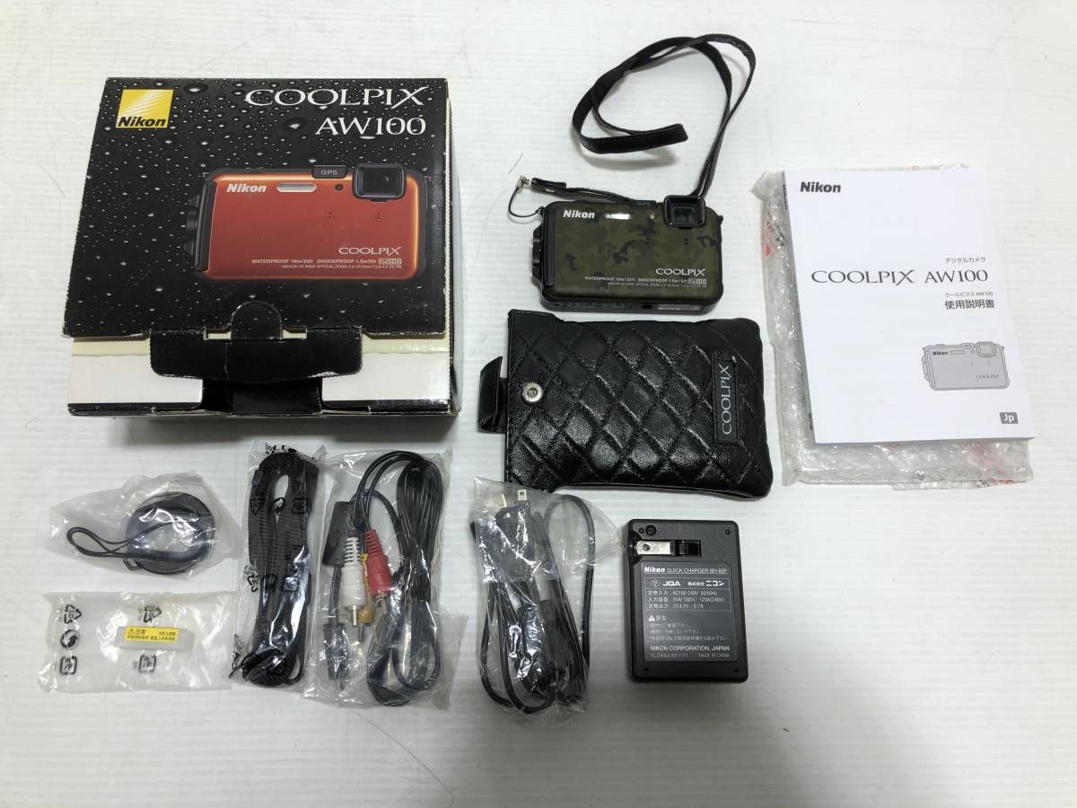501◇Nikon COOLPIX AW100 コンパクトデジタルカメラ 迷彩