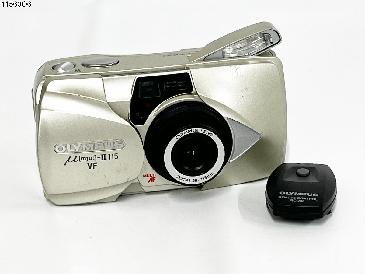 【美品】OLYMPUS μ[mju:]-Ⅱ 115 VF リモートシャッター付き ☆シャッターOK◎ OLYMPUS オリンパス μ[mju:]-Ⅱ 115 VF ミュー