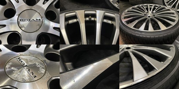 【ATR DESERT HAWK UHP 245/30R22】夏タイヤ【ROJAM ロジャム 22インチ 8.5J5HPCD114.3+35】バリ溝 アルファード ヴェルファイア等(VTI598) ロジャム ROJAM 4本 5H-114.3 +25 ブラック