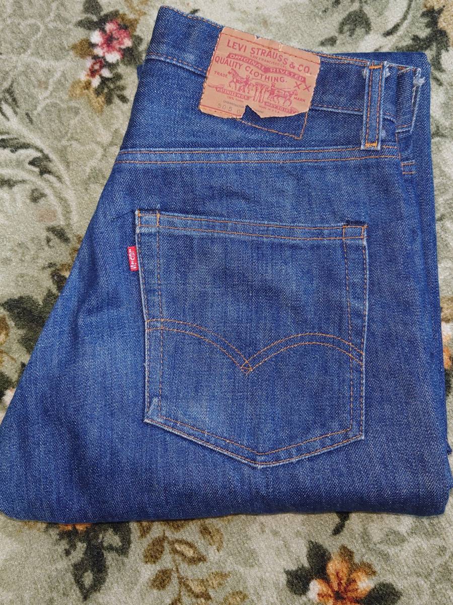 LEVI'S 505 66後期 70sヴィンテージ ボタン裏8 オリジナル