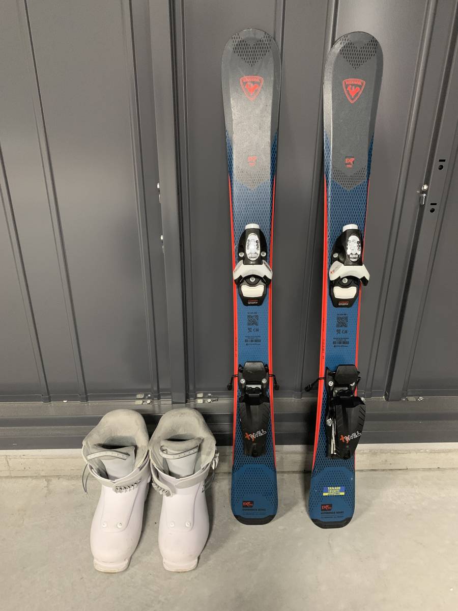 Rossignol 子ども用スキー板とブーツセット キッズ ジュニア スキー板