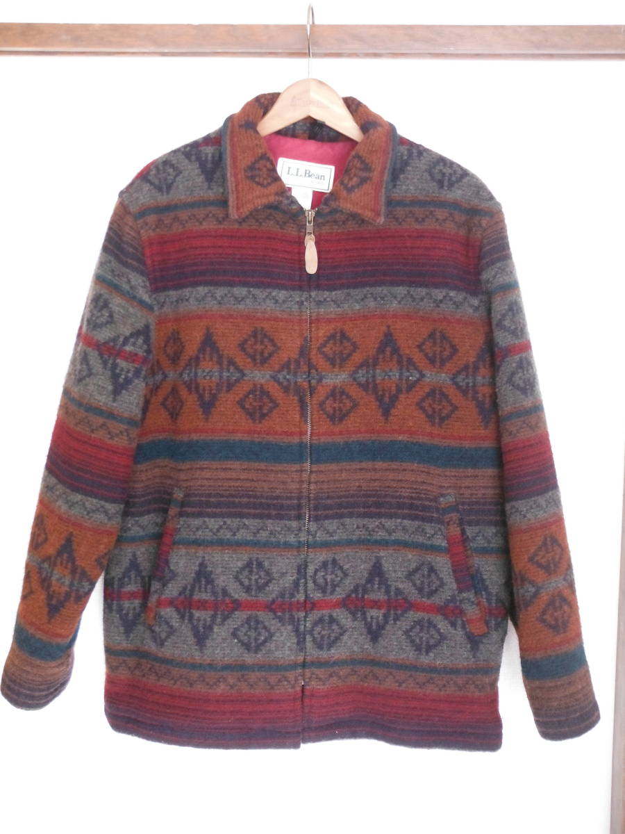 90s L.L.Beanヴィンテージ　ウールハーフコート L.L.Bean アメリカ製 Mサイズ ウール ハーフコート ジャケット L・L
