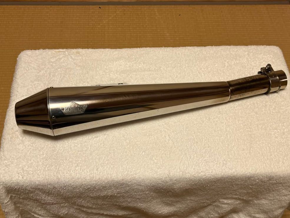 ☆消音仕様☆ グッズ SR400 テーパードコーンマフラー FI用 キャブ車に