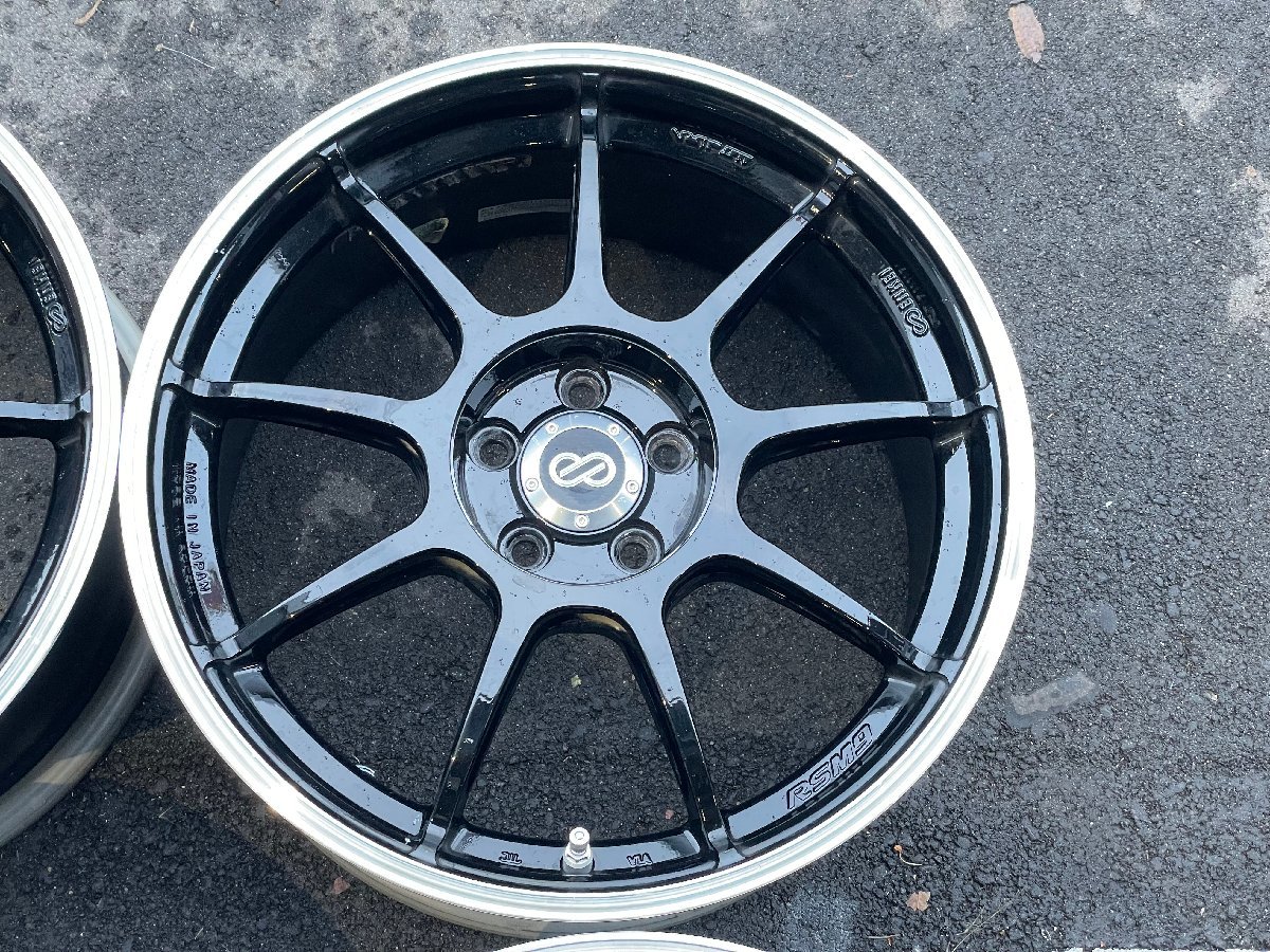 送料無料【ENKEI】Racing RSM9☆8J×17インチ+48 PCD100-5穴☆4本[中古 