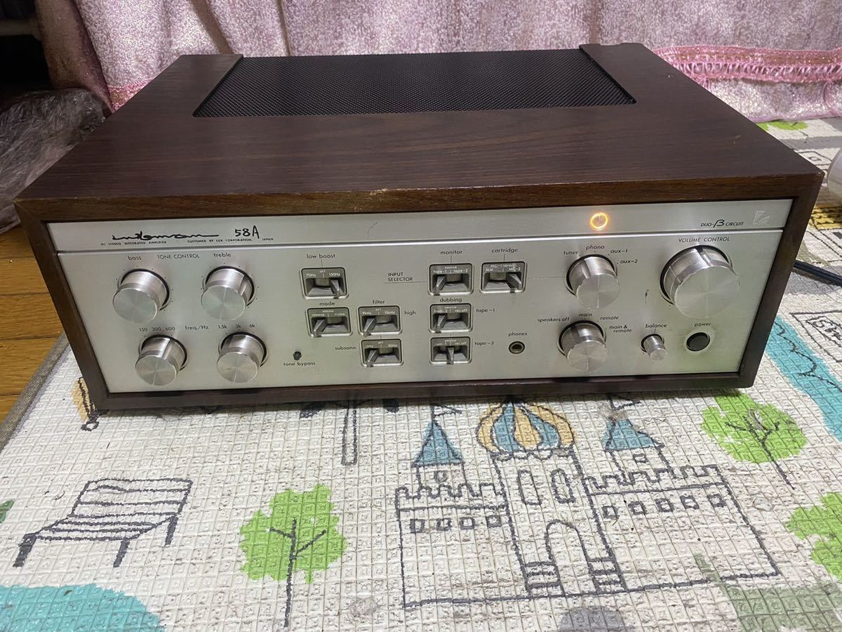最新作，送料無料 LUXMAN ラックスマン L-58A プリメインアンプ ジャンク品 現状販売(LUXMAN)｜売買されたオークション情報、yahooの商品情報をアーカイブ公開 - オークファン LUXMAN