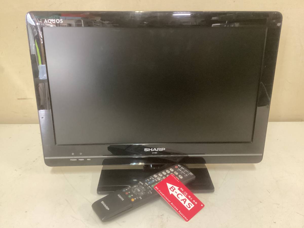 SHARP 液晶カラーテレビ LC-19K5 19V 2011年製 通電確認 中古 映像機器