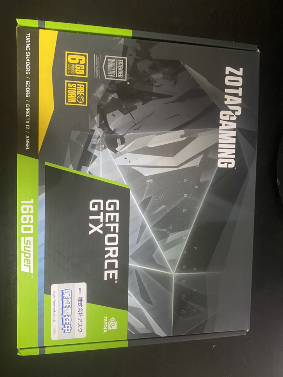 ZOTAC GAMING NVIDIA GeForce GTX 1660Super Twin Fan 6GB GDDR6