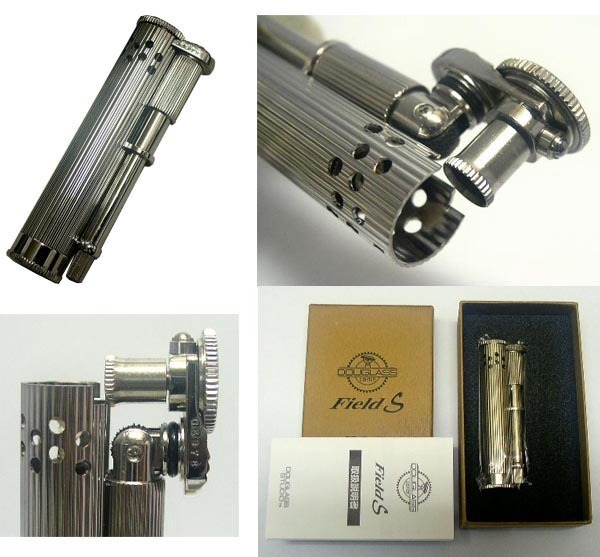 送料300円～DOUGLASS(ダグラス)Field-Sオイルライター(ダイヤカット1縦ライン)シリアルNO付き 日本製