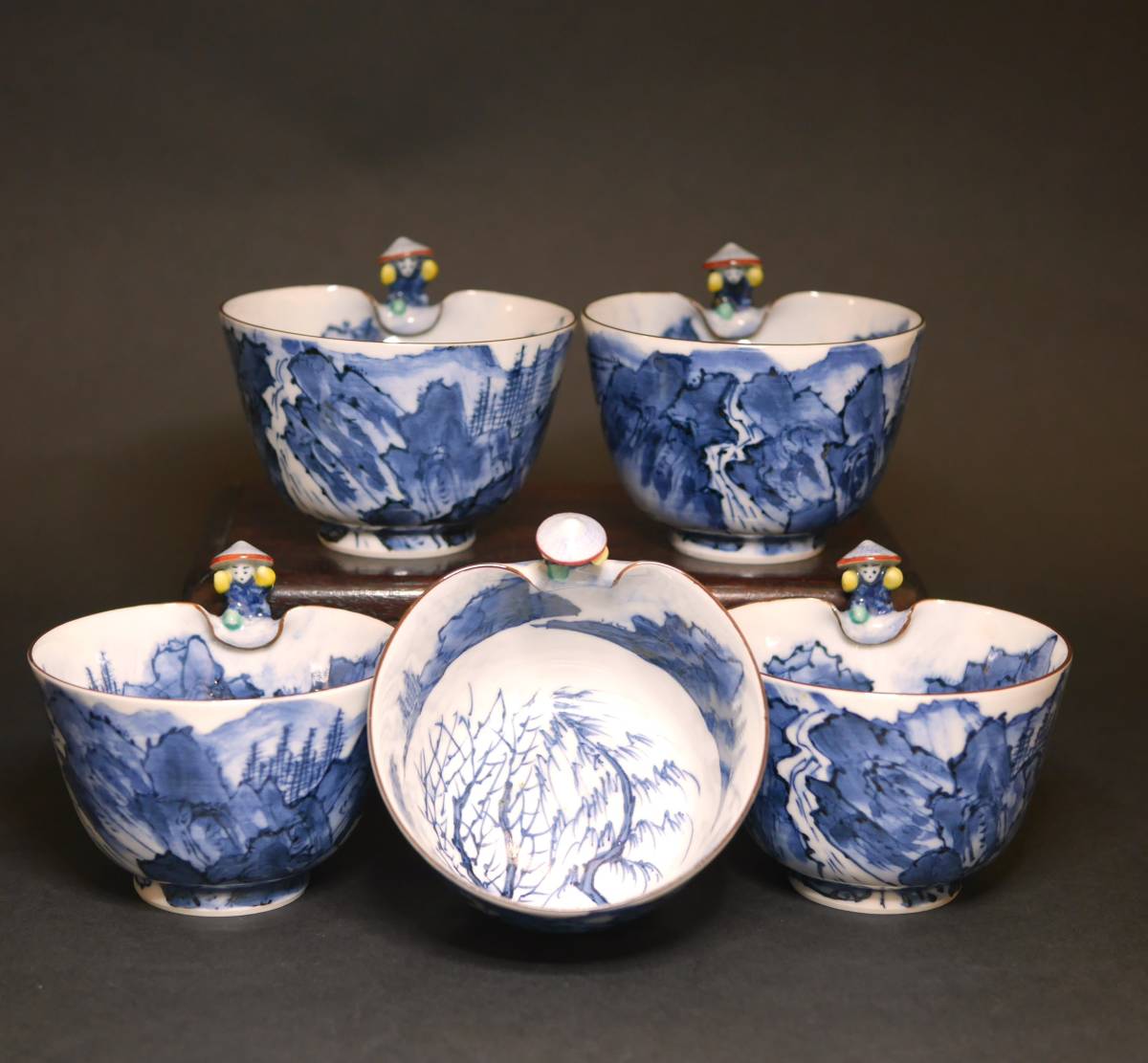 K1999 南紀瑞雲 紀州御庭焼 偕楽園 花瓶 花入 花立 花生 花器 在銘