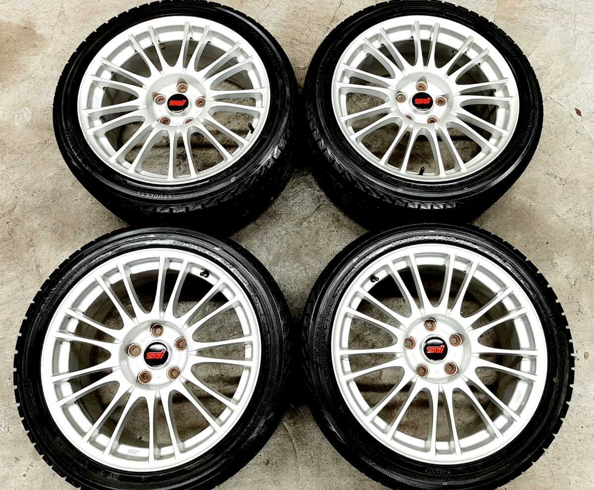希少】スバル WRX STI 純正 BBS ホイールタイヤ 245/40R18 ヨコハマ 