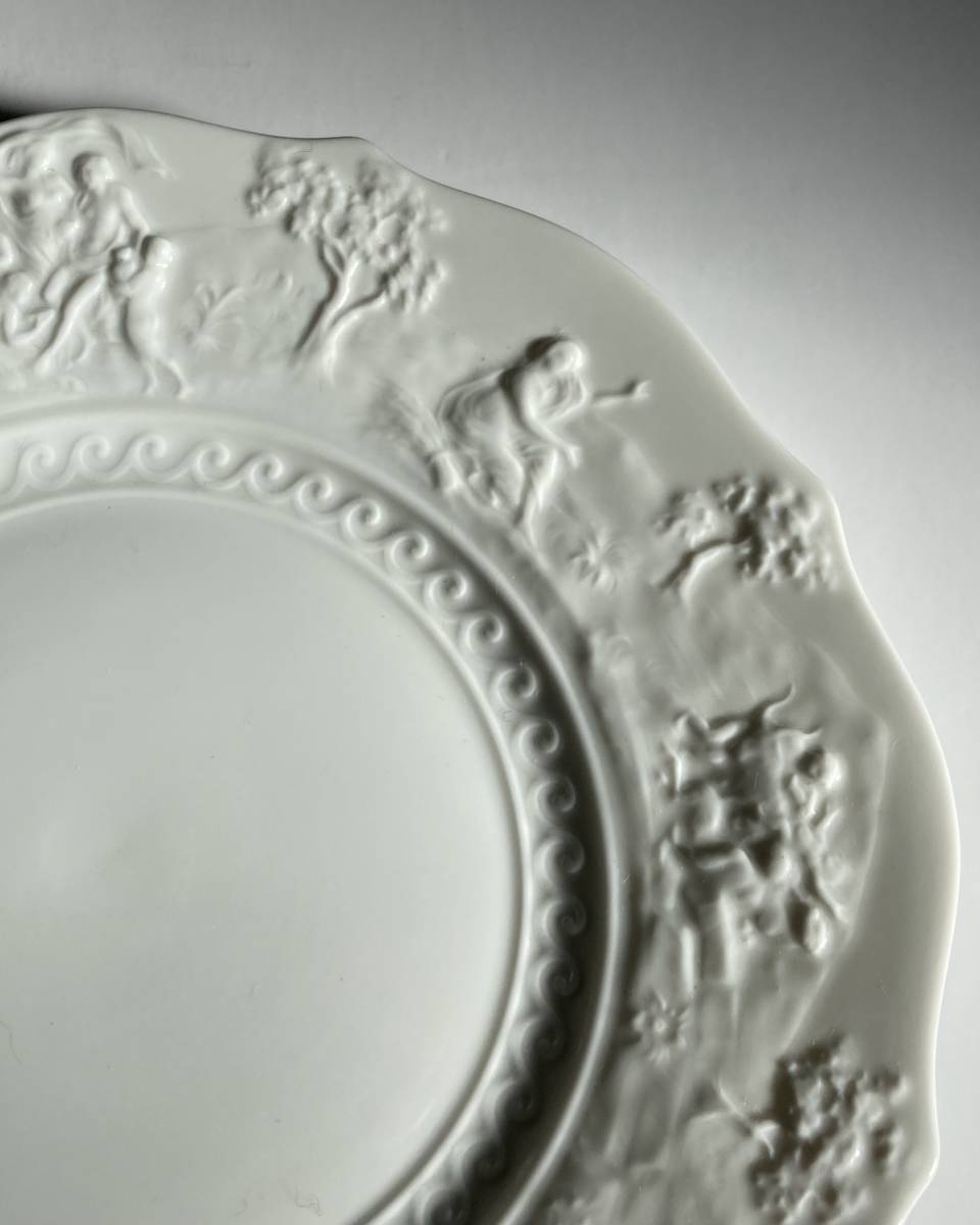 リチャードジノリ カポディモンテホワイト　プレート22cm　製造中止　入手困難 ジノリ　Ginori Capodimonte