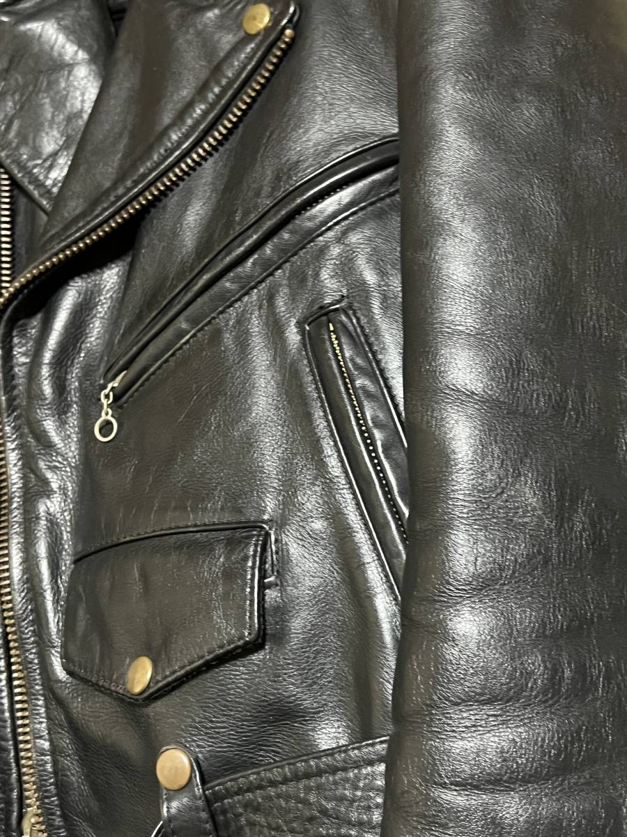 VANSON C2 38 ブラック MADE IN USA TALON ZIP jacketバンソン ダブル 