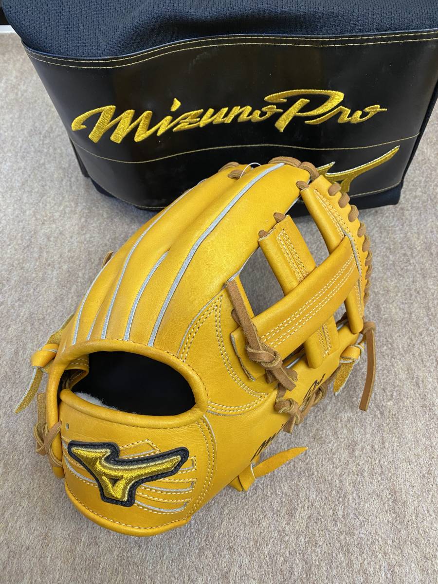 限定 軟式グラブミズノプロ 内野手K型 ビターオレンジ　1AJGR19013 新品未使用品