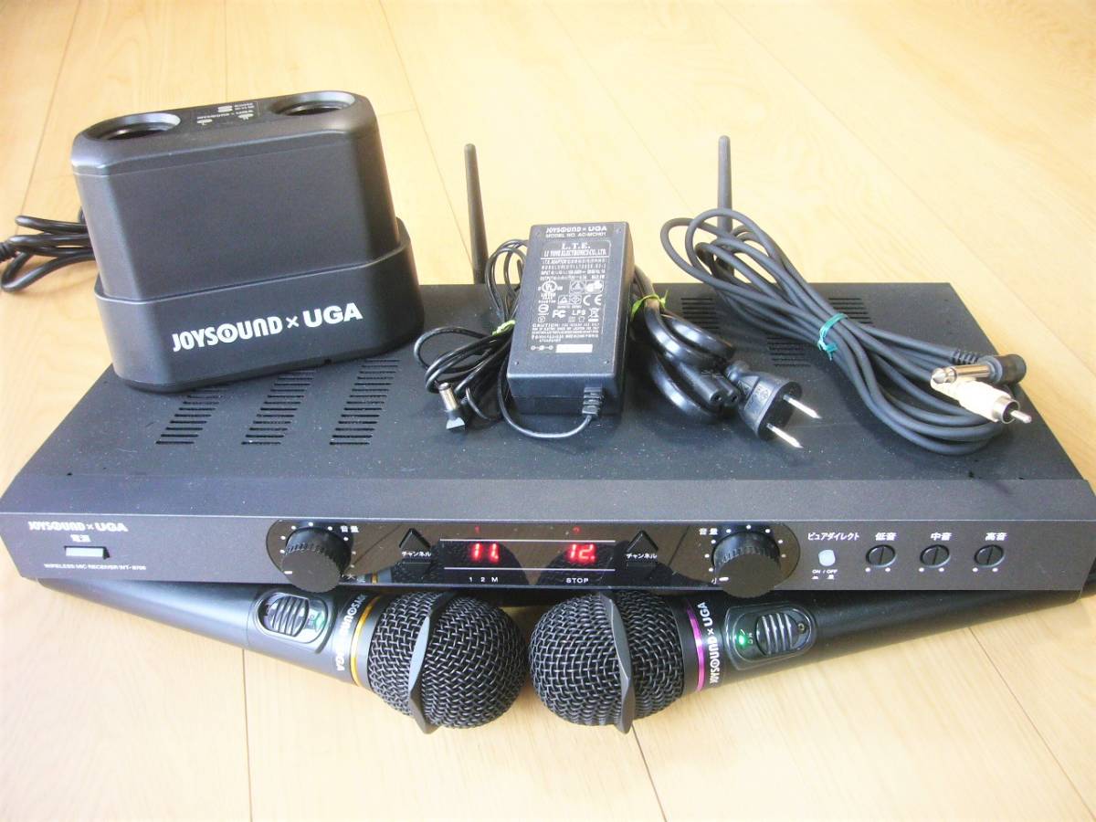 ♪ JOYSOUND 電波式ワイヤレスレシ－バ－・WT-8700／マイク