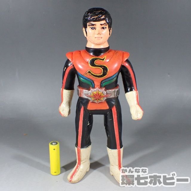 1RW19◇当時物 旧バンダイ 仮面ライダーストロンガー 面取れ マスク