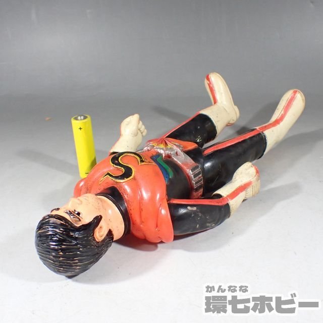 1RW19◇当時物 旧バンダイ 仮面ライダーストロンガー 面取れ マスク