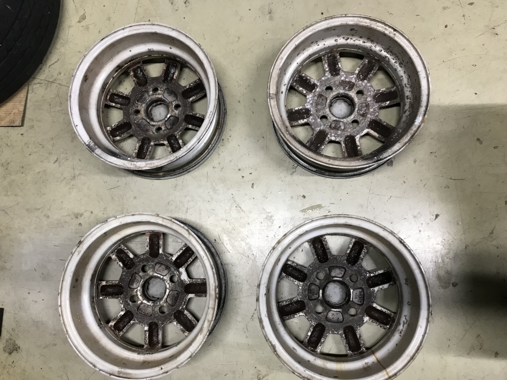 ローバー ミニ 純正アルミホイール中古4本セット 12in-4.5J+35 101.65