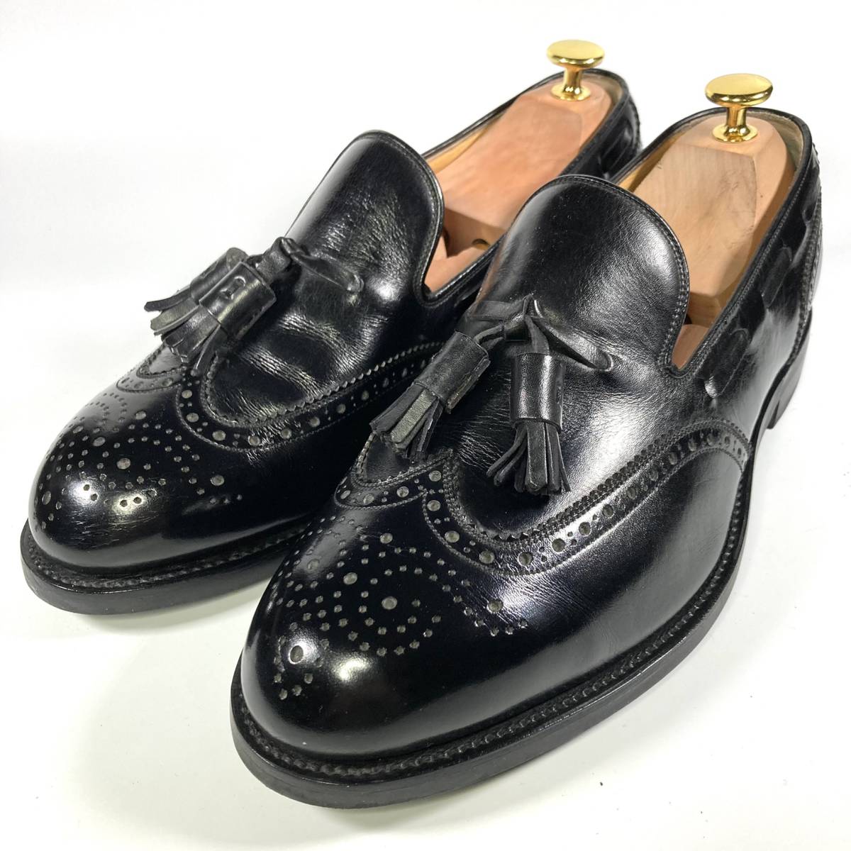 【美品】スコッチグレイン　レザー　ウイング　タッセルローファー SCOTCH GRAIN スコッチグレイン ウィングタッセルローファー 3613 26.0