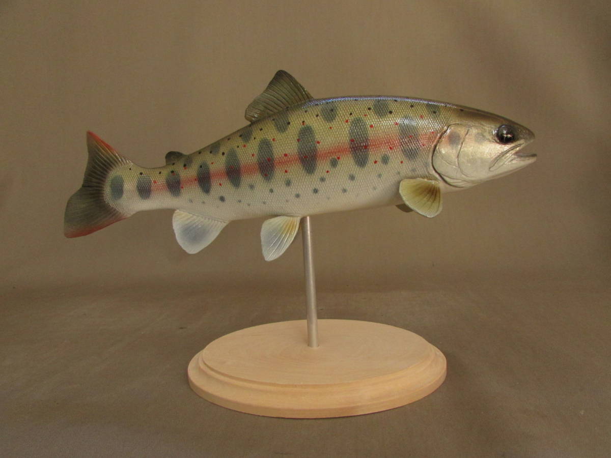 ハンドメイド　27cmアマゴ　フィギュア　レプリカ　魚　ルアー釣り ハンドメイド 27cmアマゴ フィギュア レプリカ 魚 ルアー釣り
