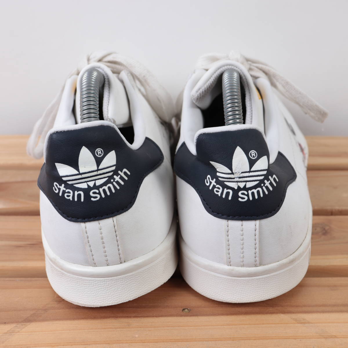 z1057 アディダス スタンスミス US8 1/2 26.5cm/白 ホワイト 紺 adidas 