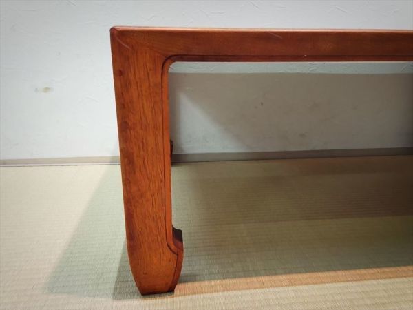 超希少 松本民芸家具 最高級中落茶布台 欅無垢材 約60万円 刻印  