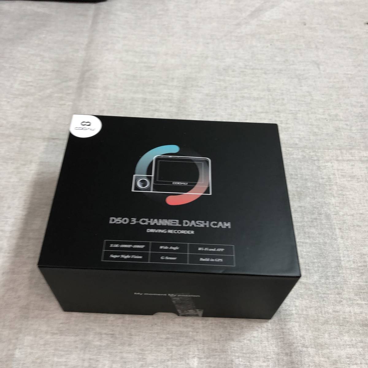 現状品　COOAU D50 ドラレコ 3カメラ全方位録画 ドライブレコーダー GPS内蔵 3インチ 車内外同時撮影 12V/24V対応 1440P+1080P+1080P