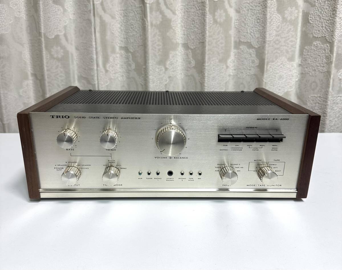 TRIO KA-6000 プリメインアンプ 動作品 TRIO トリオ KA-6000 プリメインアンプ KA-6000 TRIO トリオ ステレオ