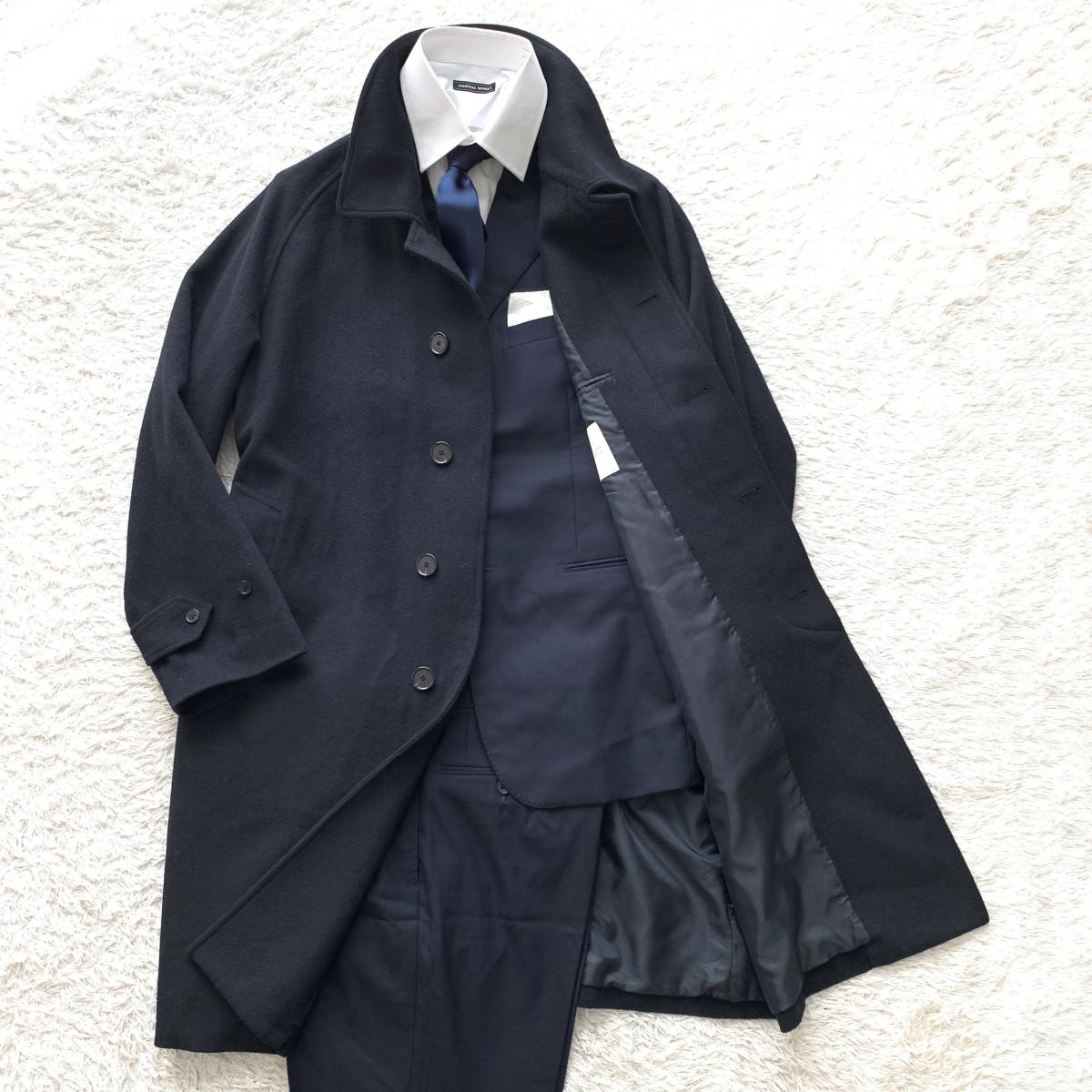 229a1◇マッキントッシュ MACKINTOSH PHILOSOPHY 比翼仕立て ステン 