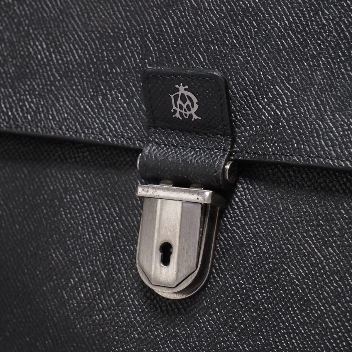 ☆dunhill ダンヒル レザー ビジネスバッグ 黒 ブラック 良品】dunhill 