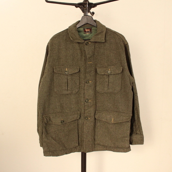 G850 50sビンテージ ウールリッチ WOOLRICH ウール ハンティングジャケット■1950年代製 グリーン オリーブ アメカジ アンティーク 60s 70s