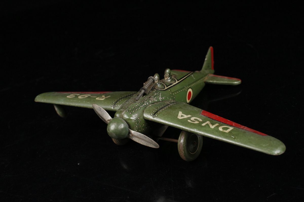 LIG】戦前 1930年代 野村トーイ 爆撃飛行機 DNSA R-93 戦闘機 ブリキ