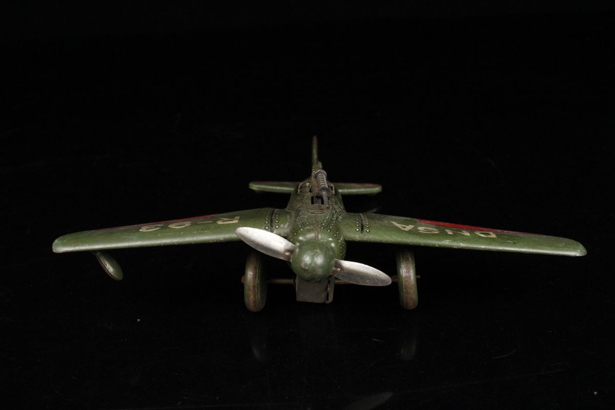 LIG】戦前 1930年代 野村トーイ 爆撃飛行機 DNSA R-93 戦闘機 ブリキ