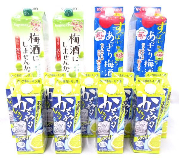 送料300円(税込)■wh735■合同清酒 かちわりレモン・サントリー梅酒にしませんか 等 3種 13本【シンオク】