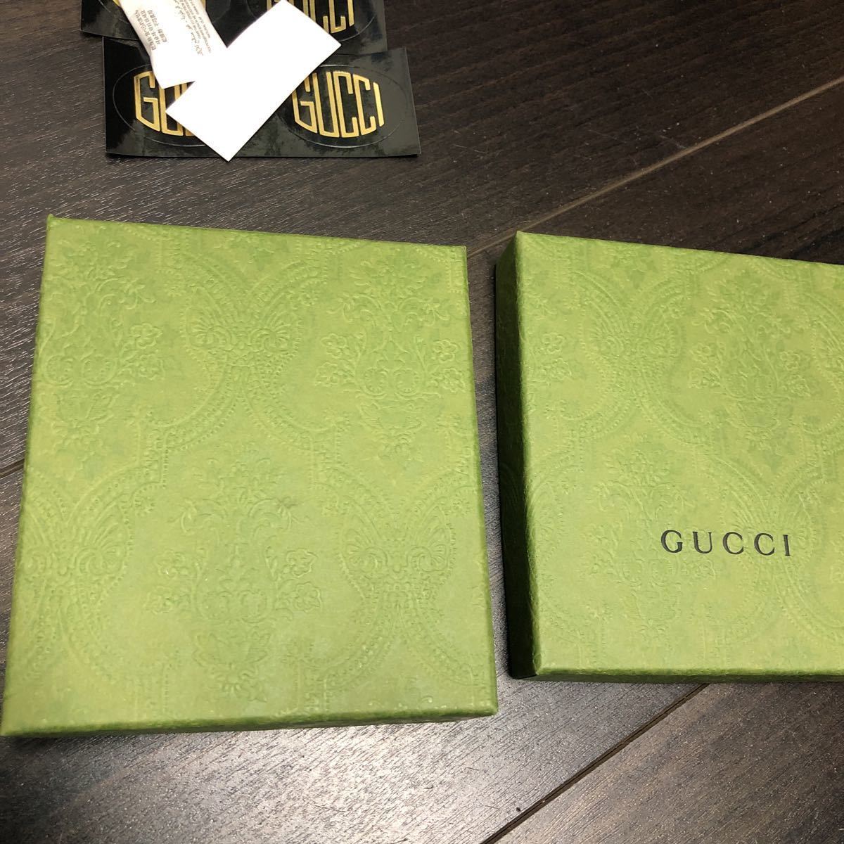 ☆GUCCI*グッチ*空き箱*緑*BOX*ボックス*ブランド*化粧箱*箱のみ 
