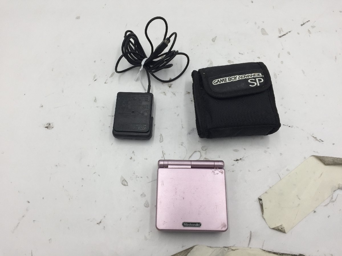 ♪▲【Nintendo ニンテンドー】ゲームボーイアドバンスSP本体 周辺アクセサリー 計3点セット AGS-001 他 まとめ売り 0113 7