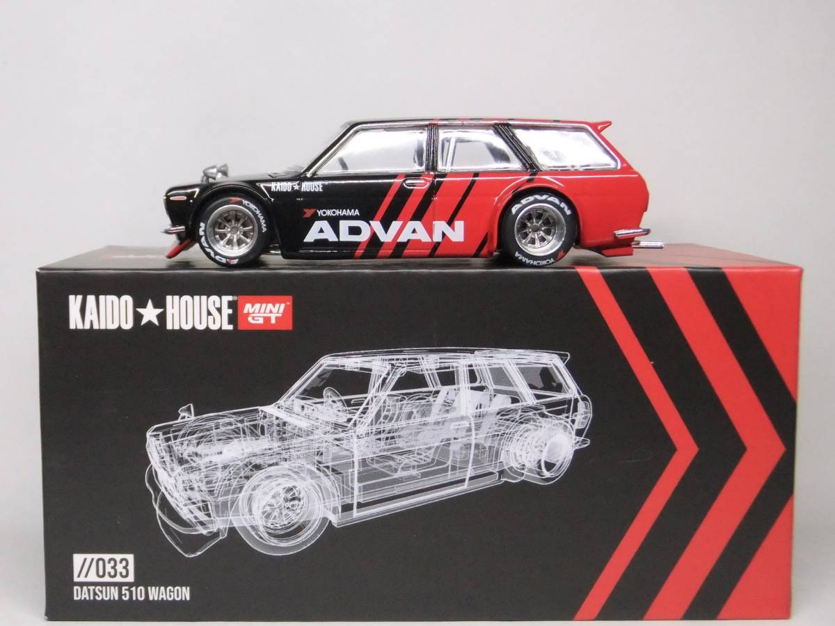 MINI GT☆ダットサン KAIDO 510 ワゴン ADVAN KHMG033 街道☆はうす