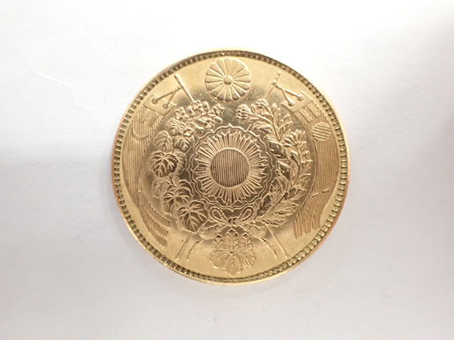 直売オンラインストア 旧5円金貨 旧五圓金貨 明治3年 明治三年 約8.3g