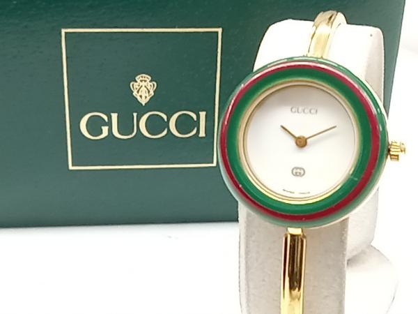 ジャンク GUCCI 11/12 チェンジベゼル 腕時計 クォーツ