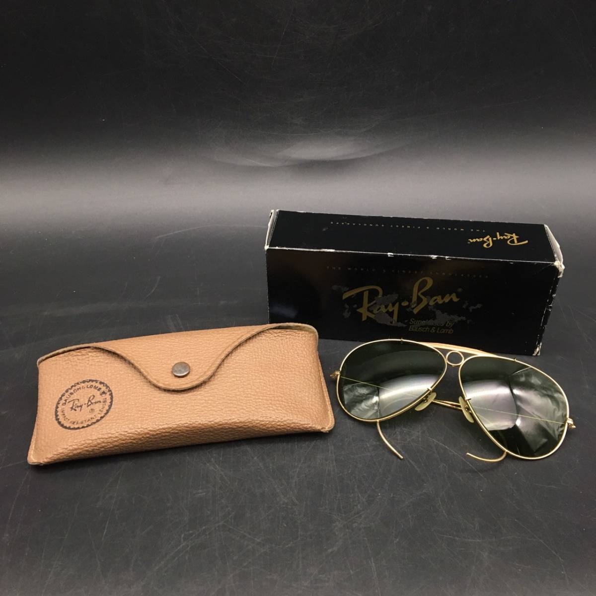 FG0111-9-4 ray-ban レイバン サングラス ティアドロップ メンズ ファッション雑貨 つる長さ13.5cm 60サイズ 