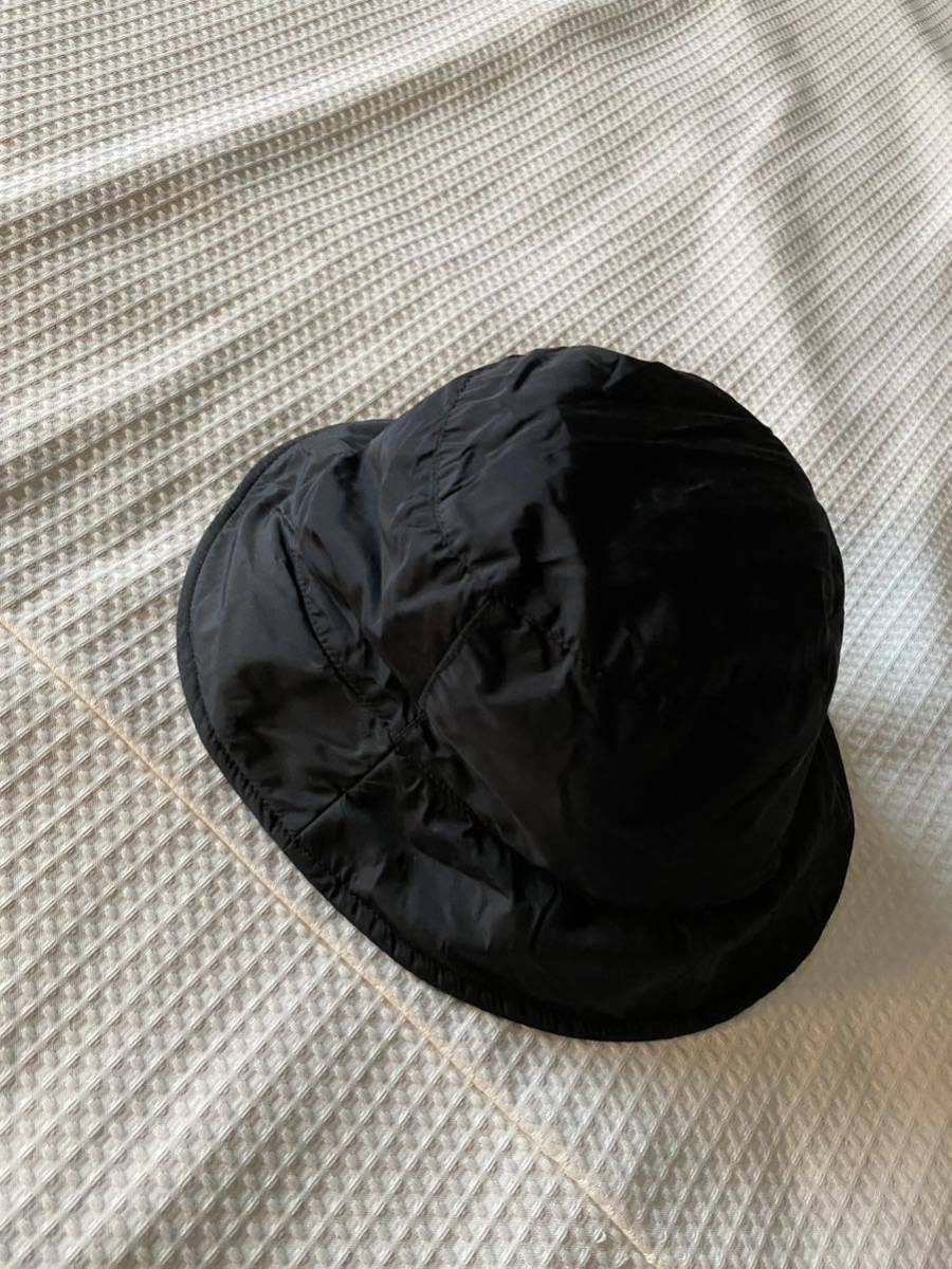 ○中古美品○プラダPRADA○ブラック○Made in Italy○ナイロンハット 
