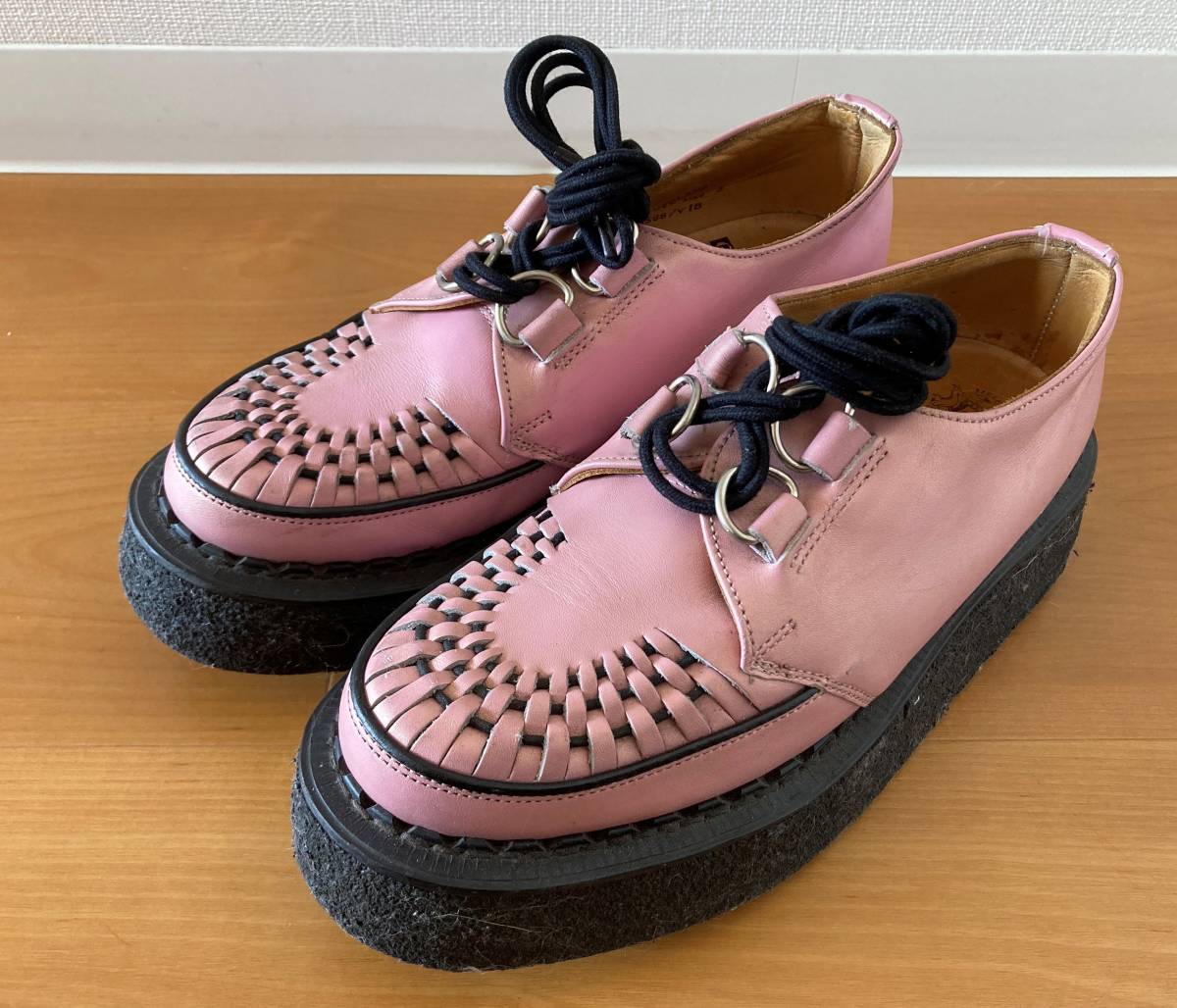 GEORGE COX ジョージコックス 3588 ギブソン ラバーソール ピンク　UK5 約24-24.5cm