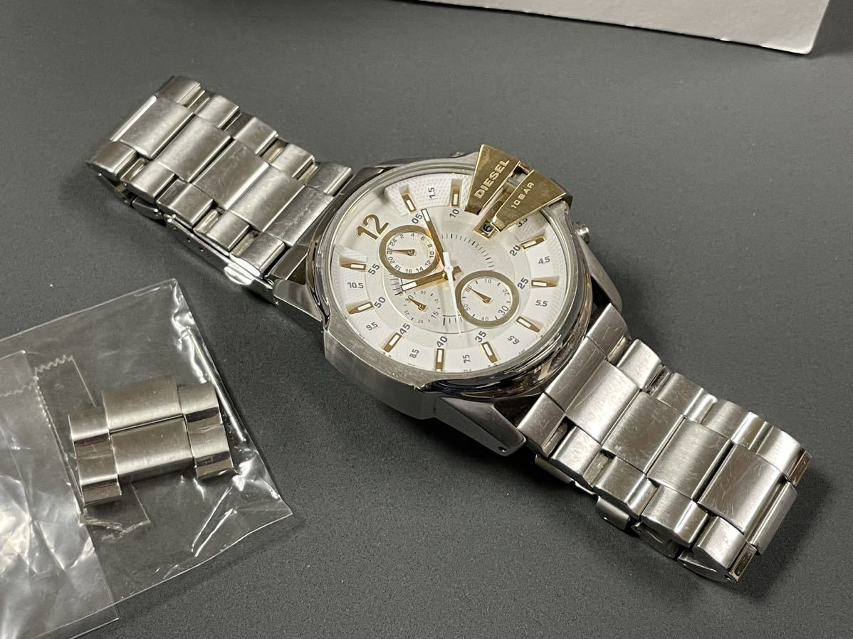 1円スタート】DIESEL ディーゼル DZ-4265 クロノグラフ メンズ腕時計 