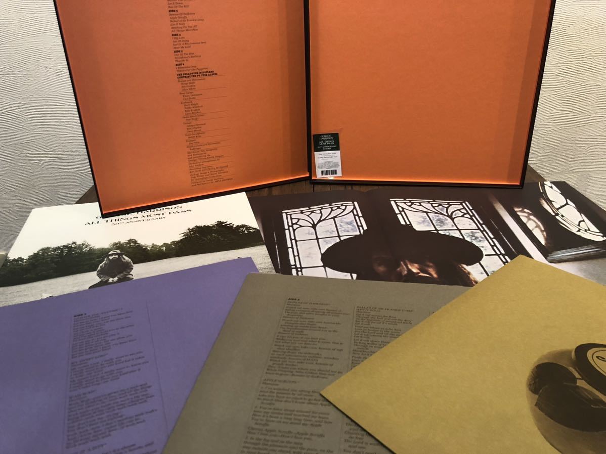 ジョージハリスン「ALL THINGS MUST PASS 50周年記念限定3LPオマケ付