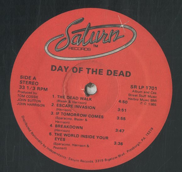 A00531833/LP/ジョン・ハリソン「George A. Romeros Day Of The Dead